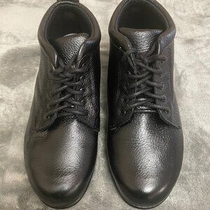 AS Women’s Alpine Black Lace-Up Non-Slip Work Ankle Boots Size 7-7.5 Made in USA